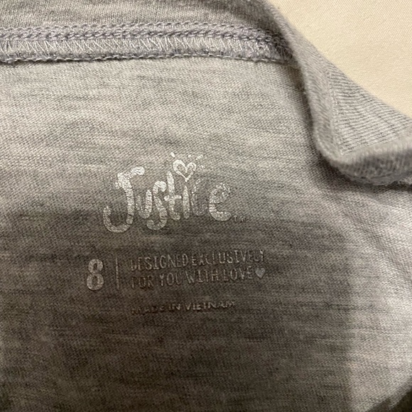 Justice donut shirt,girls, size 8 - Picture 2 of 3